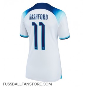 England Marcus Rashford #11 Replik Heimtrikot Damen WM 2022 Kurzarm